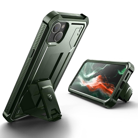 Броньований чохол для iPhone 13 / 14, Dexnor Full Body, зелений