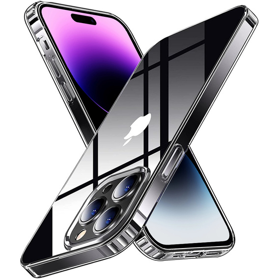 Чехол до iPhone 14 Pro, Fusion Hybrid, прозрачный