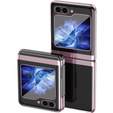 Чехол для Samsung Galaxy Z Flip7 FE / Z Flip6, PC Case, прозрачный / розовый