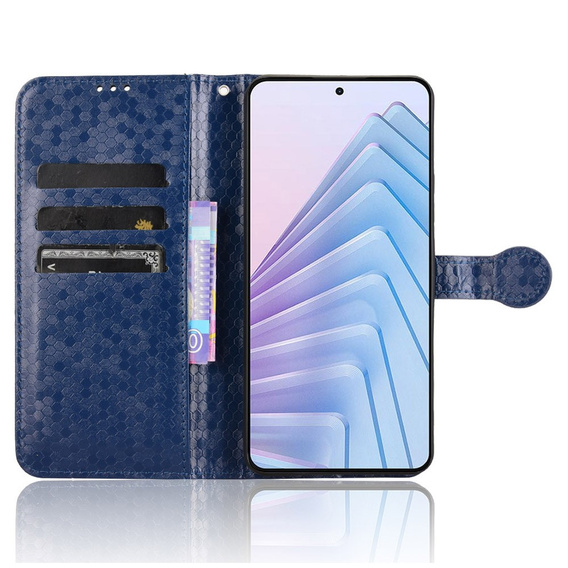 Чохол-фліп для Xiaomi Redmi Note 14 4G, Wallet Rhombus, м'яти