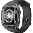 Силиконовый ремешок с чехлом для Apple Watch 1/2/3/4/5/6/7/8/9/10/SE/Ultra/Ultra 2 42/44/45/49MM