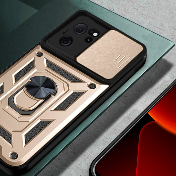 Чехол NOX Camera Slide Xiaomi 13T / 13T Pro, CamShield Slide, золотой