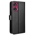 Футляр з клапаном для Motorola Edge 50 Fusion 5G, Crazy Horse Wallet, чорний