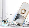 Чoхол до Samsung Galaxy Z Flip7 FE / Z Flip6, Electro Ring, білий