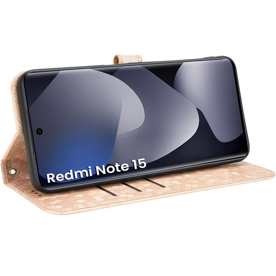 Чехол с клапаном Wallet Rhombus для Xiaomi Redmi Note 15 5G