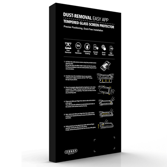 Захисне скло ERBORD з аплікатором для iPhone 17 Pro