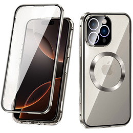 Магнітний чохол Dual Glass MagSafe для iPhone 16 Pro Max, титан