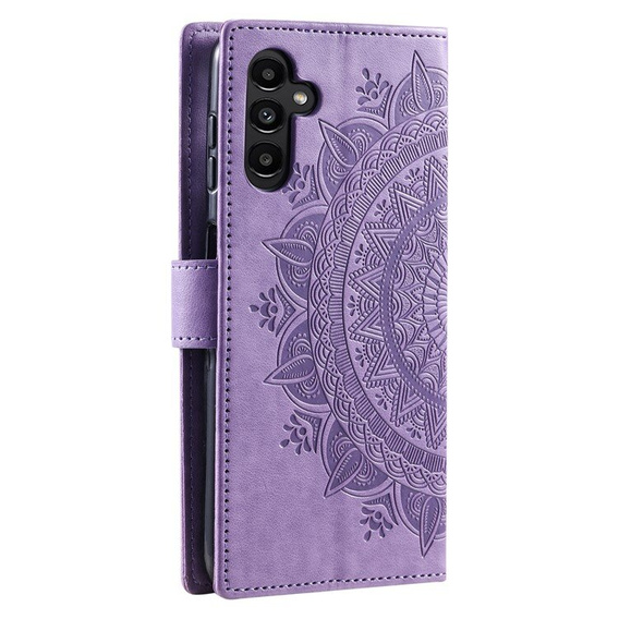 Откидной чехол для Samsung Galaxy A55 5G, Mandala Flower, зелёный
