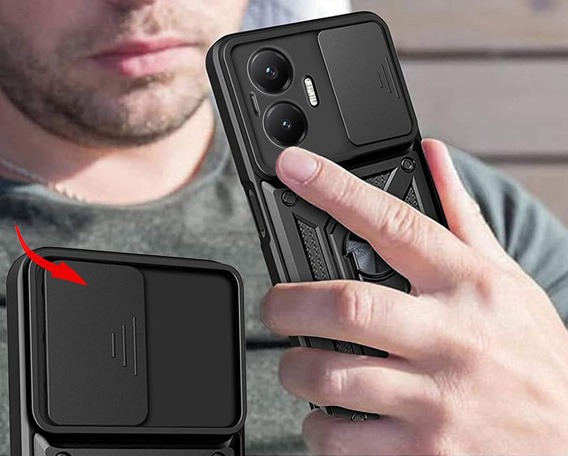 Чохол NOX Camera Slide Xiaomi Poco F7, CamShield Slide, чорний