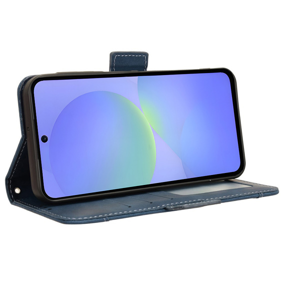 Футляр з клапаном для Samsung Galaxy A36, Card Slot, темно-синій