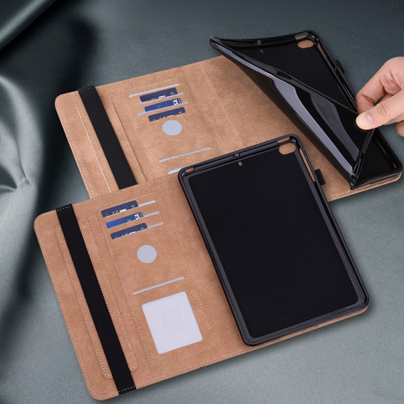 Чохол для Lenovo Tab M10 Plus TB-X606F, Classic, з місцем для стилуса, коричневий