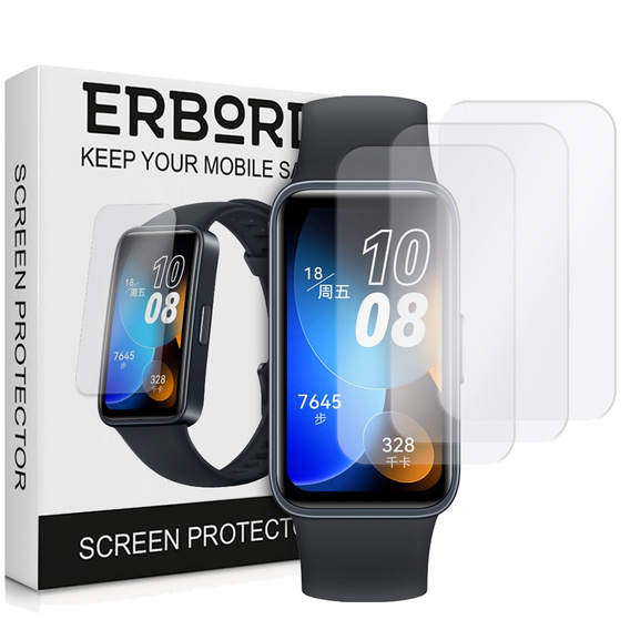 3x ERBORD Гідрогелева фольга для Huawei Band 8