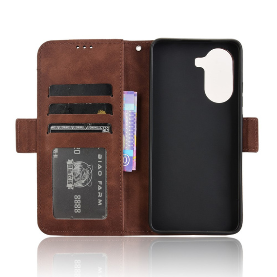 Футляр з клапаном для Xiaomi Poco X7 Pro 5G, Card Slot, коричневий