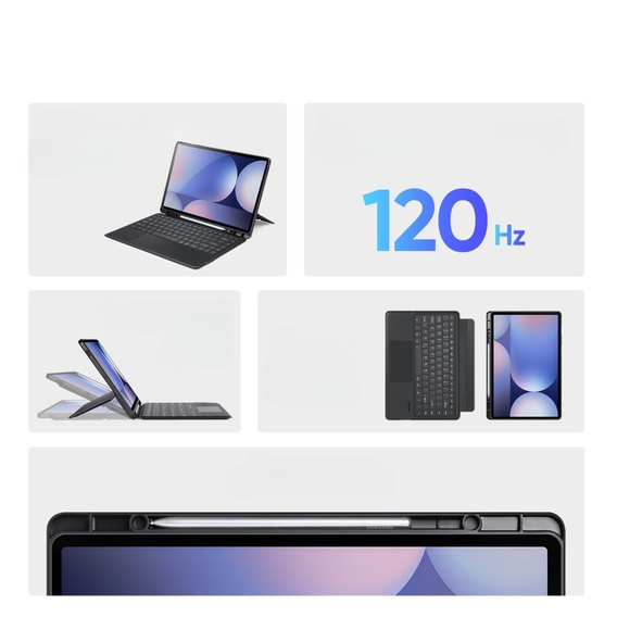 Чехол-клавиатура для Samsung Galaxy Tab S8 Ultra / S9 Ultra / S10 Ultra, Dux Ducis DK Series, черный
