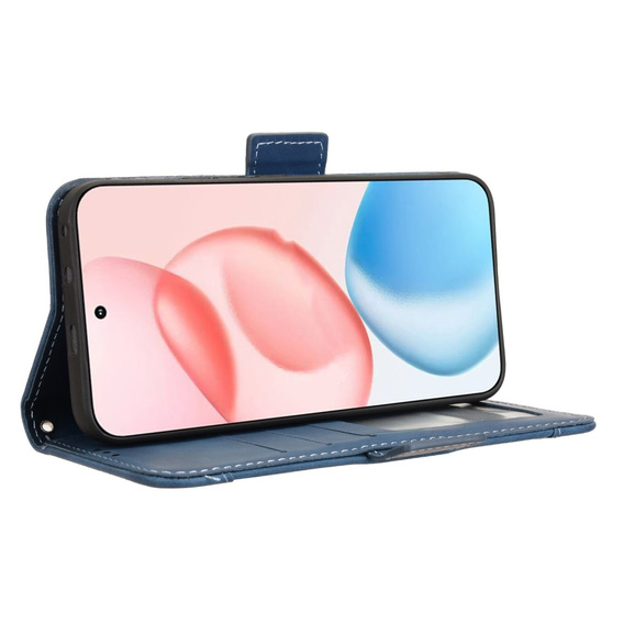 Футляр з клапаном для Honor 400 5G, Card Slot, темно-синій