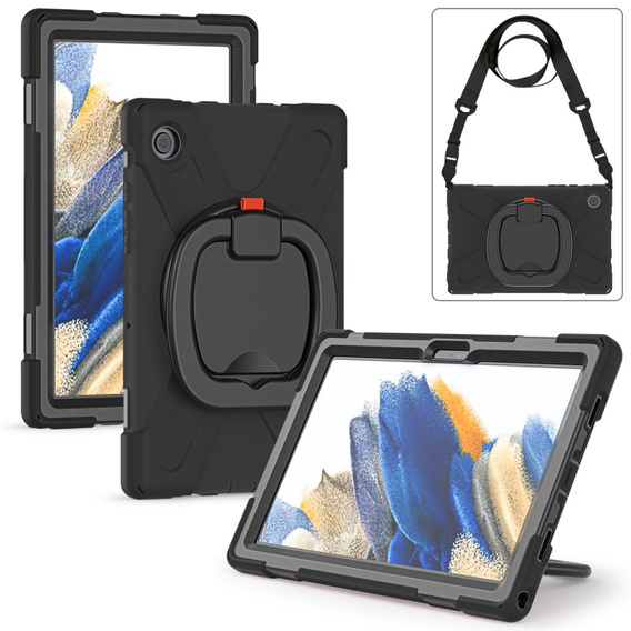 Дитячий чохол для Samsung Galaxy Tab A8 10.5 SM-X200 SM-X205, броньований з ремінцем, м'яти