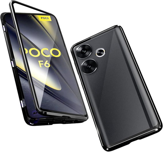 Чехол для Xiaomi Poco F6, Frame Case, чёрный