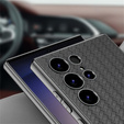 Чoхол до Samsung Galaxy S23 Ultra, GKK Woven Leather, сірий