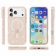 Чехол для iPhone 17 Pro, для MagSafe, глиттер, прозрачное золото