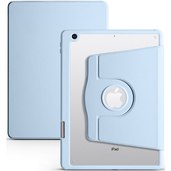 Чехол для iPad 10.2" 2021/2020/2019 (9/8/7 gen.), с местом для стилуса, поворачивающийся на 360°, синий
