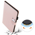Чехол для iPad 10.2" 2021/2020/2019 (9/8/7 gen.), с клапаном, animal, розовый
