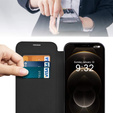 Чохол-книжка для iPhone 12 Pro, RFID Wallet MagSafe CamShield, чорний