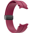 Силиконовый ремешок для Fitbit Inspire 3, Red Samsung Galaxy Watch 4 / 5 40/42/44/46/45MM PRO, Claret