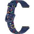 Силіконовий ремінець для Huawei Band 7, Dark Blue / Colorful