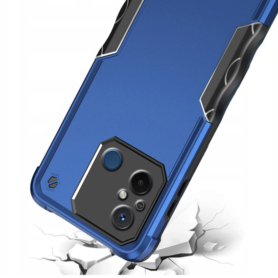 Броньований чохол для Xiaomi Redmi 12C, Dual-Layer, темно-синій