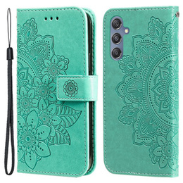 Чохол-книжка для Samsung Galaxy M34 5G, Mandala Flower, зелений