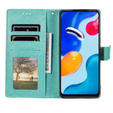 Чехол Wallet до Xiaomi Redmi Note 11/11S, Mandala, Green