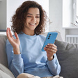 Чехол до Samsung Galaxy M15 5G, Silicone Lite, синий