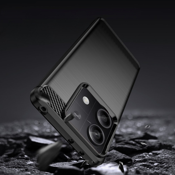 Чехол до Xiaomi Redmi Note 13 5G, Carbon, чёрный