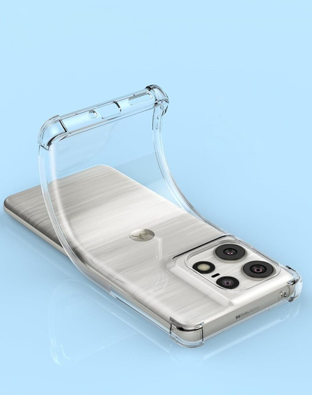 Чехол до Motorola Edge 50 Pro, Dropproof, прозрачный