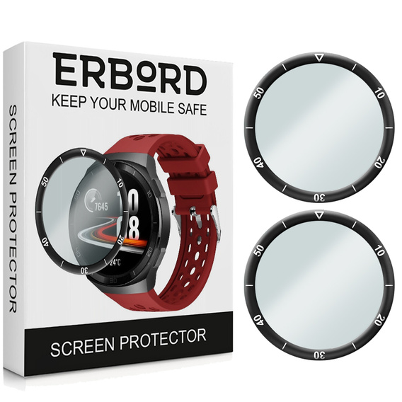 2x Гибридное стекло ERBORD для Huawei Watch GT 2e