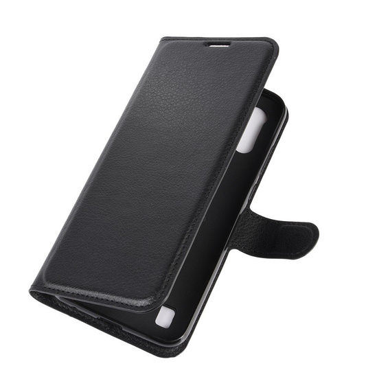 Чoхол Wallet до Motorola Moto E6S, Litchi, Black