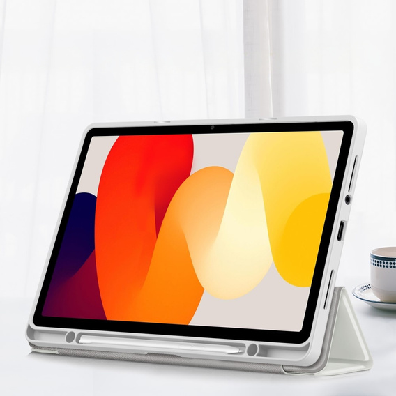 Чехол для Xiaomi Redmi Pad SE 11", Smartcase Hybrid, с местом для стилуса, белый