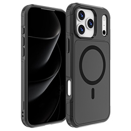 Чохол MagForce для iPhone 17 Pro Max, для MagSafe, броньований, чорний