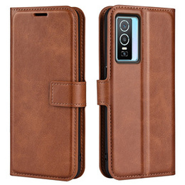Чoхол Wallet до Vivo Y76 5G / Y76s 5G / Y74s, Protective Cover, Brown