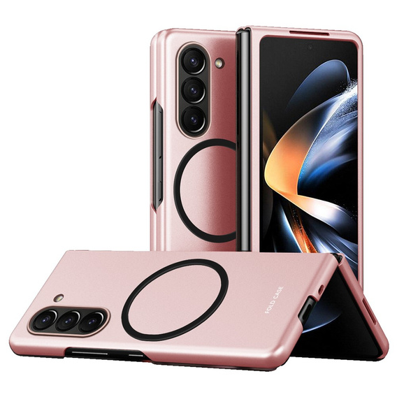 Чехол Skin-touch для Samsung Galaxy Z Fold5 5G, MagSafe, розовый