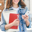 Чехол до Samsung Galaxy Tab A9, Business Card, красный