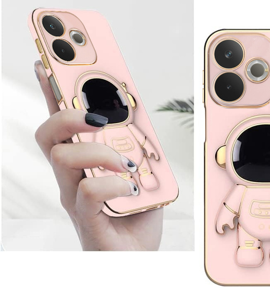 Чехол до Oppo A5 Pro 5G, Astronaut, розовый