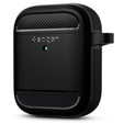 Чeхол до Airpods, SPIGEN, Rugged Armor, Matte Black