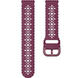 Силиконовый ремешок 20mm Soft Hollowed-out, Wine Red