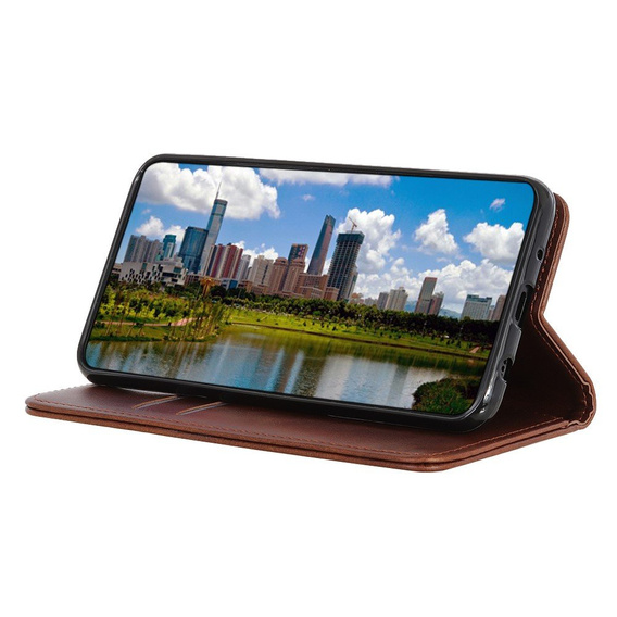 Чохол-фліп для Samsung Galaxy M51, Split Leather, коричневий