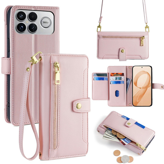 Чохол з клапаном і кишенею на блискавці для Xiaomi Poco F8 Ultra