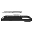 Чохол Spigen Enzo Aramid MagSafe для iPhone 17 Pro, карбоновий чорний / сріблястий