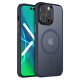 Чехол до iPhone 14 Pro, Simple MagSafe, темно-синий