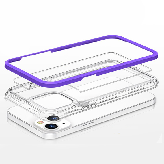 Чехол ERBORD Hybrid Frame для iPhone 13 mini, Фиолетовый 