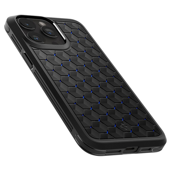 Чoхол Spigen do iPhone 15 Pro Max, Cryo Armor, Czarne Niebieskie
